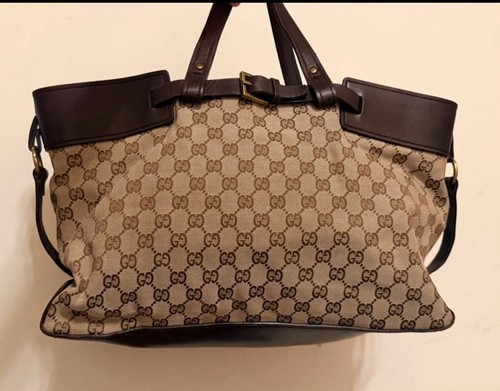 Borsa gucci abbazia tessuto - gucci,
