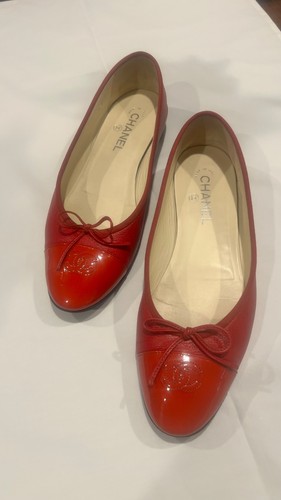 Ballerine chanel rosse con - chanel,,