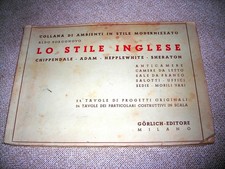 LO STILE INGLESE-ALDO BORGONOVO-CAMERE LETTO PRANZO SALOTTI SEDIE ED. GORLICH