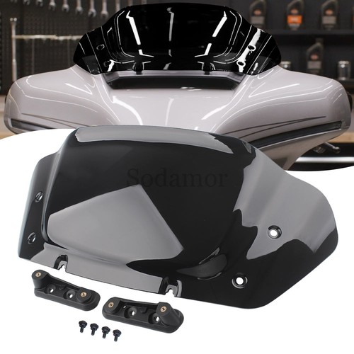 Parabrezza nero per harley - nero,
