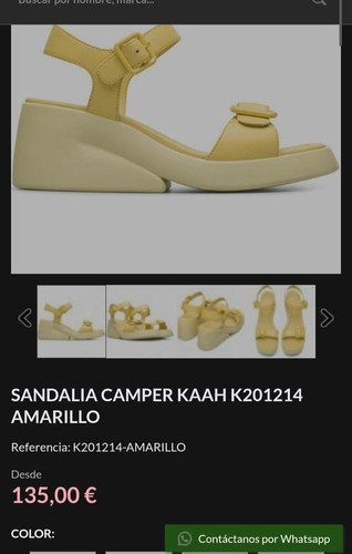 Sandali donna camper pelle