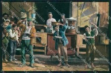 Napoli Città Costumi Maccheronaio Scena dal Vero cartolina MX7152