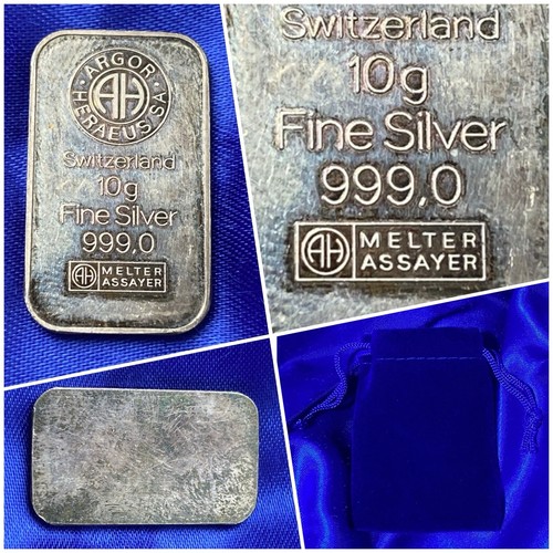 Lingot argent pur - argent, argor