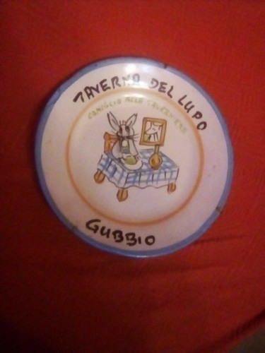 Piatto terraglia gubbio - piatto, in