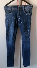 Jeans Donna Denny Rose. Tg. XS. Colore Blu. Made In Italy.
