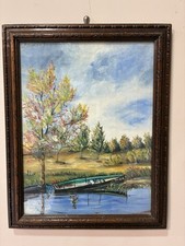 Quadro Olio Su Tela Firmato