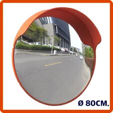 Specchio stradale convesso parabolico infrangibile traffico panoramico da 80 cm.