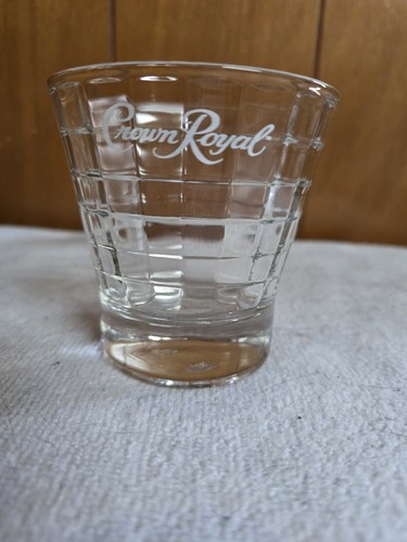 Bicchiere vetro retro - , crown