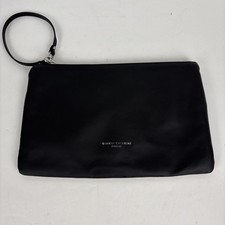 Pochette da polso Gianni Chiarini Firenze italiana in pelle nera nuova con etichetta