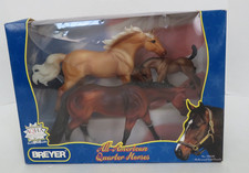 SET OF 3 BREYER QUARTER HORSES