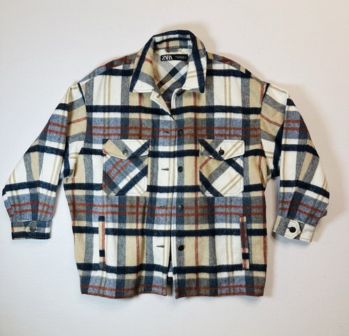 Zara donna plaid - zara, flanella