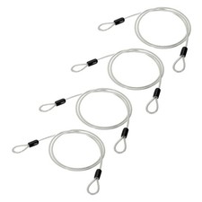 4 Pezzi Cavo in Acciaio Inox