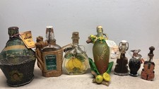 7 bottigliette liquori mignon da collezione, Italia, Spagna, Austria