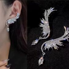 Orecchini  Argent Ali d'Angelo con Zirconi In Acciaio pendenti, Perno , Ear Cuff