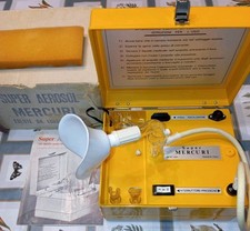 SUPER AEROSOL MERCURI VINTAGE SCATOLA COMPLETA GIALLA MADE IN 