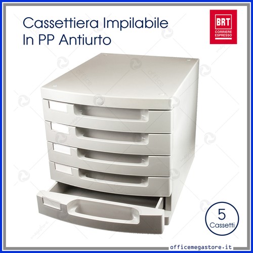 Cassettiera mini plastica - in,