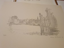 ERNANI COSTANTINI TITOLO"VENEZIA"DATATA1980 FIRMATA NUMERATA ALLIEVO DI GUIDI.