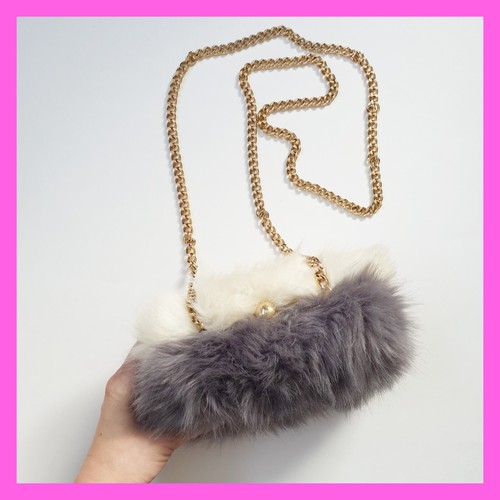 Borsa pochette zara pelliccia - pochette,