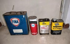 4 Latte Lattine Vintage Da Collezione Fina & Bardahl Come da Fotografie 