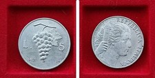 5 lire "Uva" 1947 - riconio