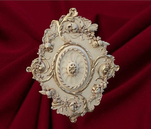 Rosone gesso decorato a - rosone,