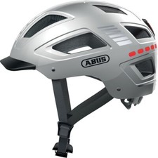 Casco Bici Elettrica-Urban ABUS HYBAN 2.0 LED SIGNAL SILVER SHINY L (56-61cm)