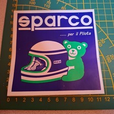 adesivo vintage STICKER kleber  sparco per il pilota modello b