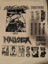 Toppe Crust Punk Errate Stampa