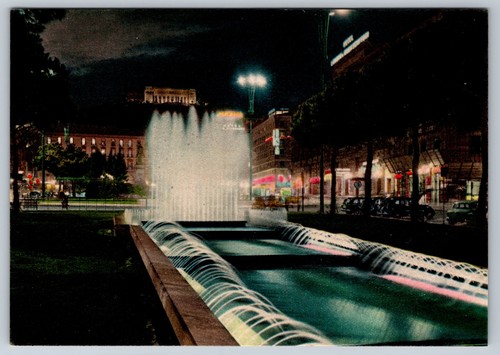 Cartolina cascata piazza - cartolina,