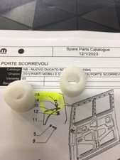 KIT 2 RULLI PORTE SCORREVOLI FIAT DUCATO dal 1990 al 1994 OE 7649390