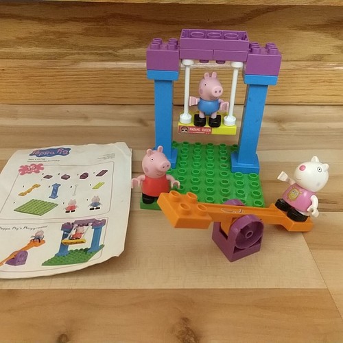 Peppa pig playground 15pz set - pig,