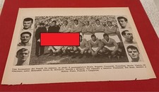NAPOLI SQUADRA foglio pagina tratto da almanacco calcio Rizzoli 1958
