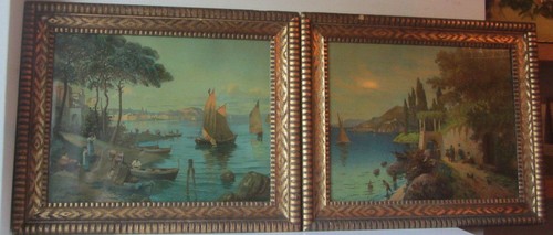 Coppia stampe con cornice - coppia,