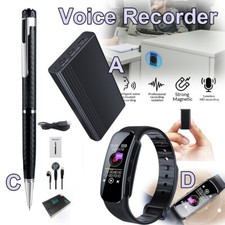 Mini Espia Grabacion De Audio Oculto Pequeño Attivato Por Grabadora De Voz 32 GB