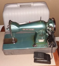 Macchina da cucire vintage FIATI Super Deluxe precisione portatile con custodia COSÌ COM'È