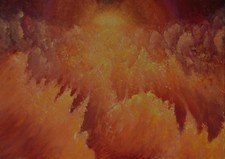 Quadro moderno dipinto a mano, 50x70 cm