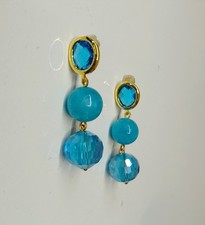 Orecchini Cabochon Cristallo E