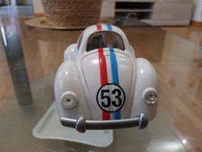 Raro Modellino Maggiolino53 Bianco Con Paperino Con Apertura in plastica Disney 