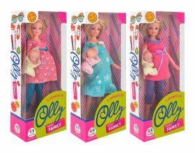 Bambola olly incinta figlia - bambola,