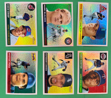 LOTTO RIFRATTORI CROMATI TOPPS HERITAGE 2004 (6) /555 CRISP, HUNTER, BLALOCK