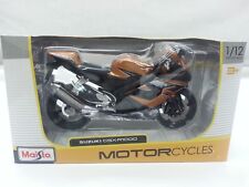 MAISTO MODELLINO MOTO SUZUKI GSX-R1000 SCALA 1:12 MARRONE/NERO DIE-CAST METAL