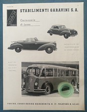 Rara Pubblicita’ Modello Trasformabile G.L. e Bus su FIAT 656 RNL GARAVINI 1939