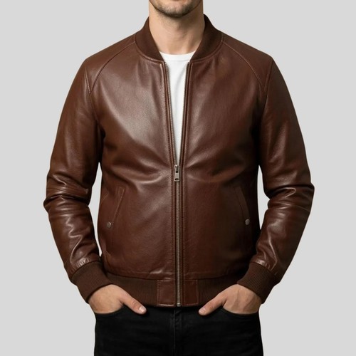 Giubbotto bomber uomo marrone - uomo,