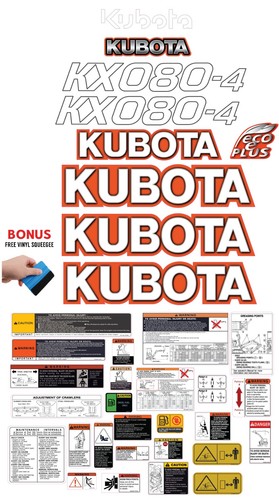 Adatto per kubota - per, kx080-4