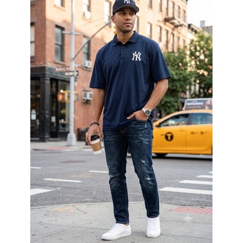 Polo mlb new york yankees - polo, uomo