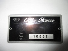 Targa alfa romeo scudo - romeo,