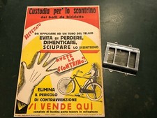 Custodia per lo Scontrino dei bolli bicicletta 1935 cartello display+porta bollo