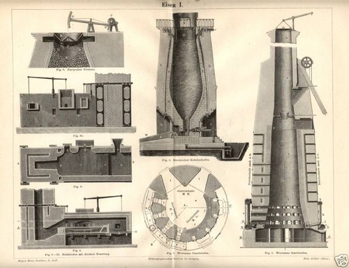 1895 stampa antica - stampa, fonderia