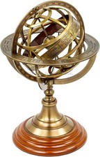 Mappamondo sfera ottone