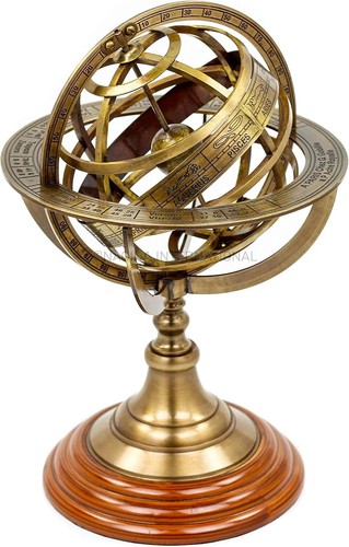Mappamondo sfera ottone